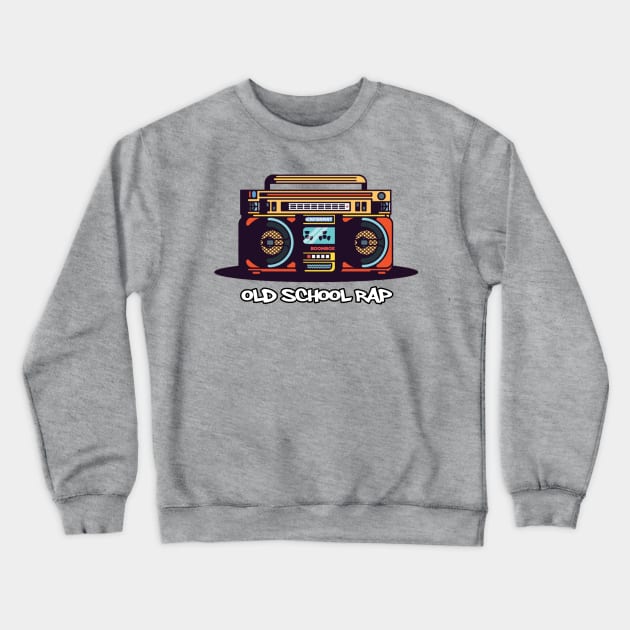 underground rap hip hop boombox Crewneck Sweatshirt by untagged_shop